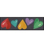 Fußmatte Big Hearts Colourful 30 cm x 100 cm