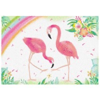 Fußmatte Flamingo Love