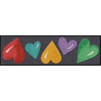 Fußmatte Big Hearts Colourful 30 cm x 100 cm