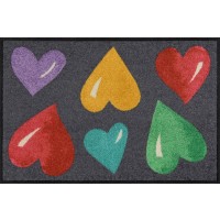 Fußmatte Big Hearts Colourful 50 cm x 75 cm