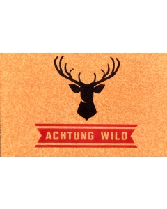 Fußmatte Achtung Wild 50x75 cm