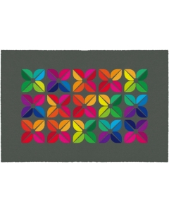 Fußmatte Blumen leuchtend 50x75cm