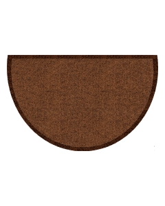 Fußmatte Clean Keeper dunkelbraun halbrund 50x80cm
