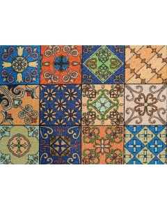 Fußmatte Clean Keeper Kacheln bunt 50X70cm