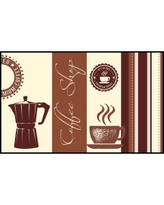 Fußmatte Coffee Shop 75x120cm