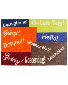 Fußmatte colour print Begrüßung 50x70cm