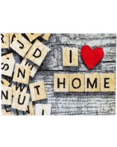 Fußmatte colour print I love home 50x70cm