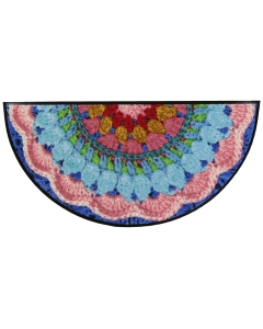 Fußmatte Crochet halbrund 60x120
