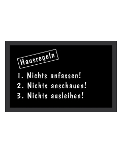 Fußmatte Deco & Wash Hausregeln 40x60cm