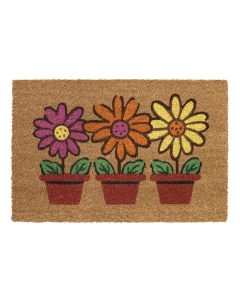 Fußmatte E-Coco Print Flowerpots 40x60cm