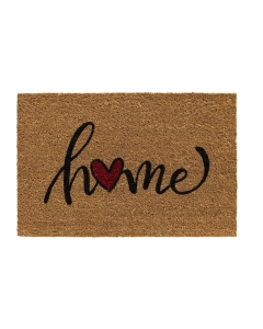 Fußmatte E-Coco Print Home Heart rot 40x60cm