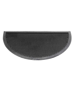 Fußmatte Fingertip schwarz halbrund 45x75cm