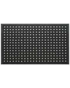Fußmatte Gummi Basket Pin schwarz 80x120cm
