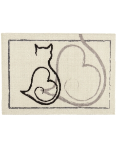 Fußmatte Katze Herz 50x70cm
