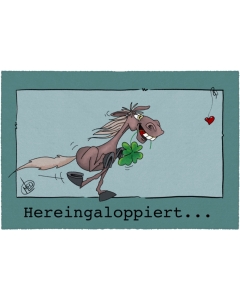 Fußmatte LEO-Pferd Hereingaloppiert 50x75cm