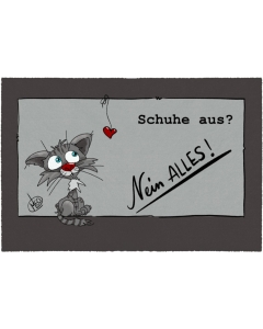 Fußmatte LEO-Schuhe aus? Nein, ALLES 50x75cm