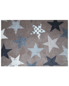 Fußmatte Mikrofaser Stars Cream 50x70cm