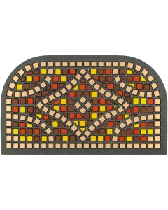 Fußmatte Mosaik marrone 40x68cm