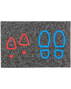 Fußmatte Noblesse Schuhe anthrazit 40x60cm