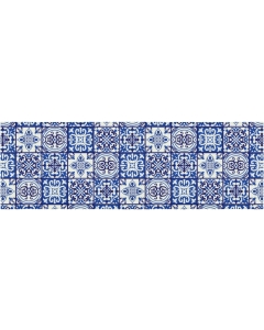 Fußmatte Ornamente blau 50x150cm