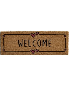 Fußmatte Ruco Print Welcome Hearts 26x75cm