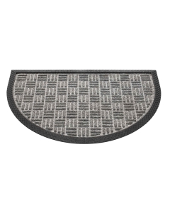 Fußmatte Supreme grau halbrund 40x60cm