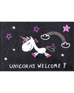 Fußmatte Unicorns Welcome Rainbow 50x75cm
