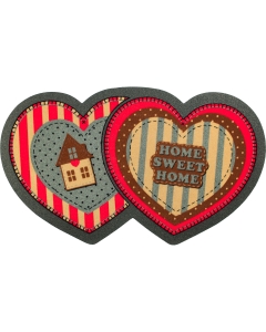 Fußmatte Vintage Hearts 40x68cm