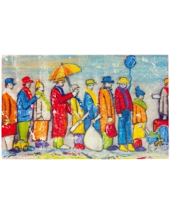 Fußmatte Warteschlange 45x75cm