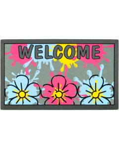 Fußmatte Welcome Flower Splash 40x68cm