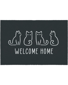 Fußmatte Welcome Home Katzen 50x75cm