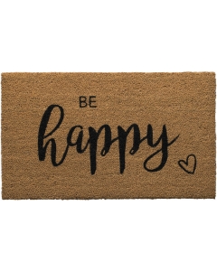 Kokosfußmatte BE HAPPY 45x75cm