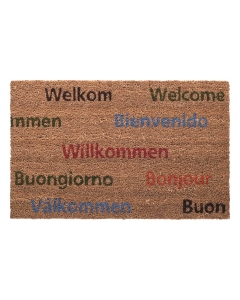 Kokosfußmatte Bienvenido Bonjour 40x60cm
