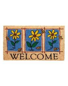 Kokosfußmatte Blume Biene Welcome 40x60cm