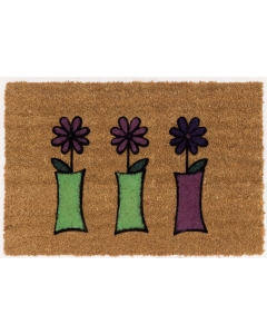 Kokosfußmatte Blumen 40x60cm