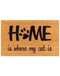Kokosfußmatte Coco Design Home is my Cat