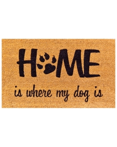 Kokosfußmatte Coco Design Home is my Dog
