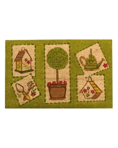 Kokosfußmatte Happy Garden