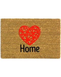 Kokosfußmatte Home Herz 40x60cm