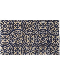 Kokosfußmatte Renaissance blau 45x75cm