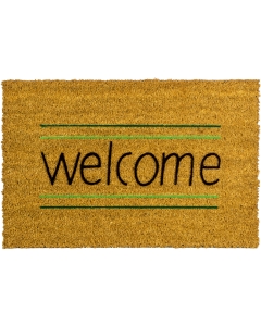 Kokosfußmatte Welcome grün 40x60cm