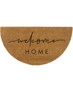 Kokosfußmatte Welcome Home halbrund 45x75cm
