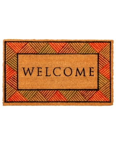 Kokosfußmatte Welcome Raute 45x75cm