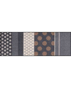 Fußmatte Glamour Dots grau 60x180cm