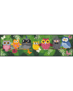 Fußmatte Dschungeleulen 30x100cm