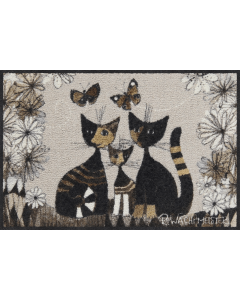 Fußmatte Gatti con Fiori 50x75cm